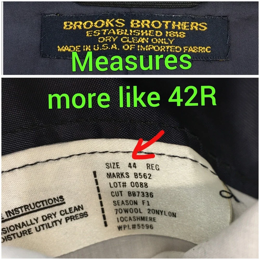 VINTAGE BROOKS BROTHERS Mens Blazer Sport Coat Casual‎ Jacket 42R Classic Suit